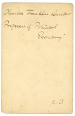 Collection of four vintage cabinet photographs of Harvard University Professors (19th century). 