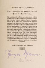 Thomas Mann / Otto Nückel  –  Der kleine Herr Friedemann [signiert]