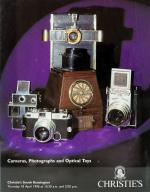 Christie's. Cameras, Photographs and Optical Toys Christie's South Kensington Thursday 18 April 1996 at 10.30 am and 2.00 pm.